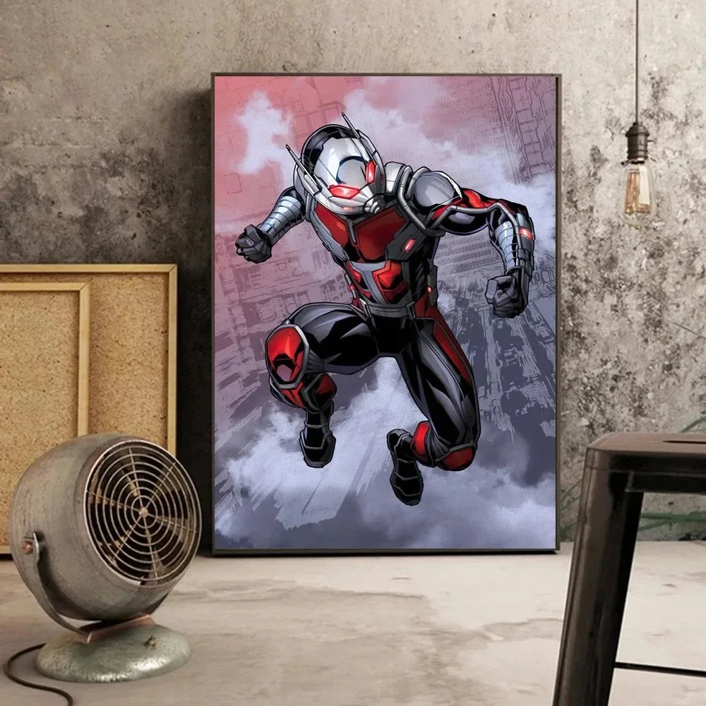 MINISO Canvas Painting Marvel Movie Avengers Superhero Wall Art Posters SpiderMan Home Room Decoration Murals Print Picture Gift