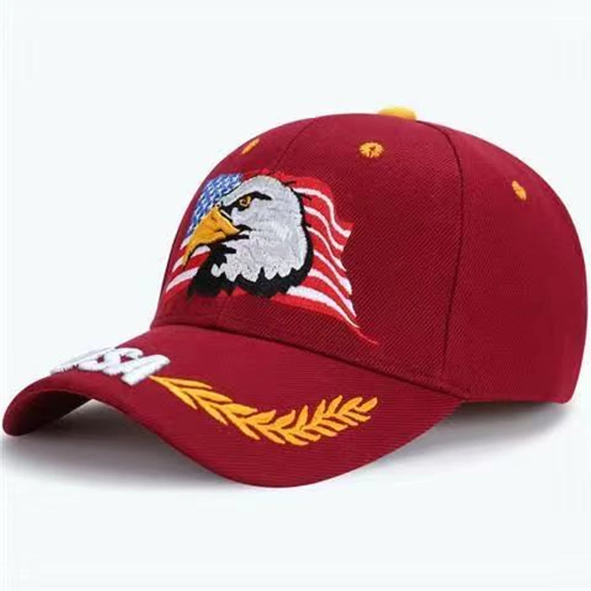 Unisex USA Eagle Embroidery Baseball Caps Spring and Autumn Outdoor Adjustable Casual Hats Sunscreen Hat