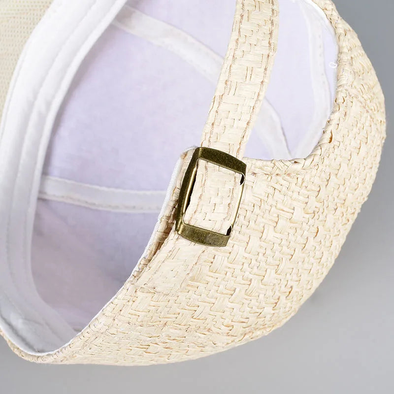 Straw Baseball Cap New 2025 Spring Summer Outdoor Streetwear Sun hats Men Women Unisex Snapback Caps Fashion Casual Hat