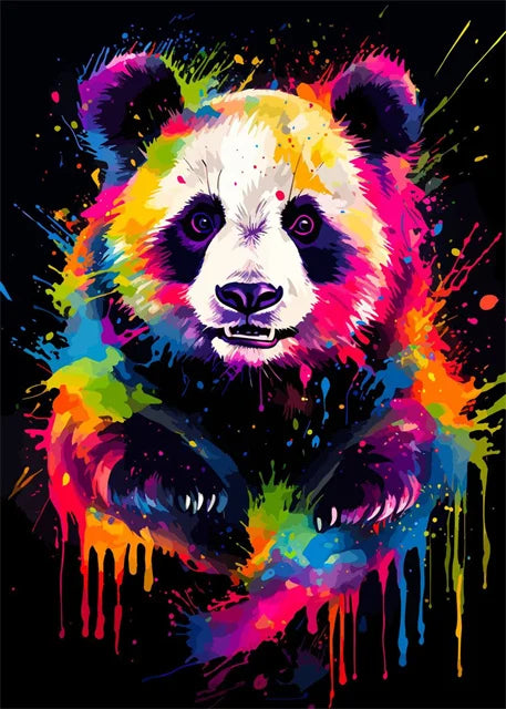 Watercolor Animals Canvas Paintings Rhino Cat Owl Panda Lion Tiger Wild Animals Grafffiti Art Posters Prints Home Decor Wall Art