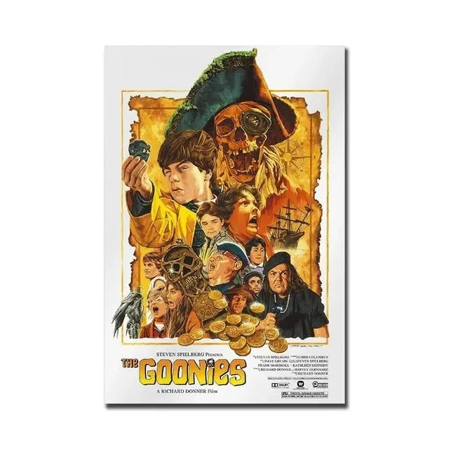 Classic The Goonies Moives Posters Print Wall Art Canvas Painting Films HD Picture for Living Room Home Decor Frameless Gift