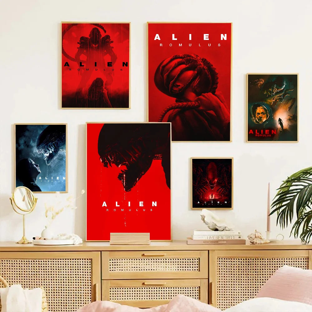 Movie a-Alien Romulus Anime Posters Sticky Whitepaper Prints Posters Artwork Kawaii Room Decor
