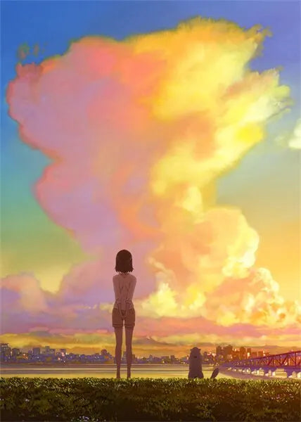 Makoto Shinkai Anime Poster Set Weathering With You Your Name She and Her Cat Retro Japanese Style Wall Decor for Home