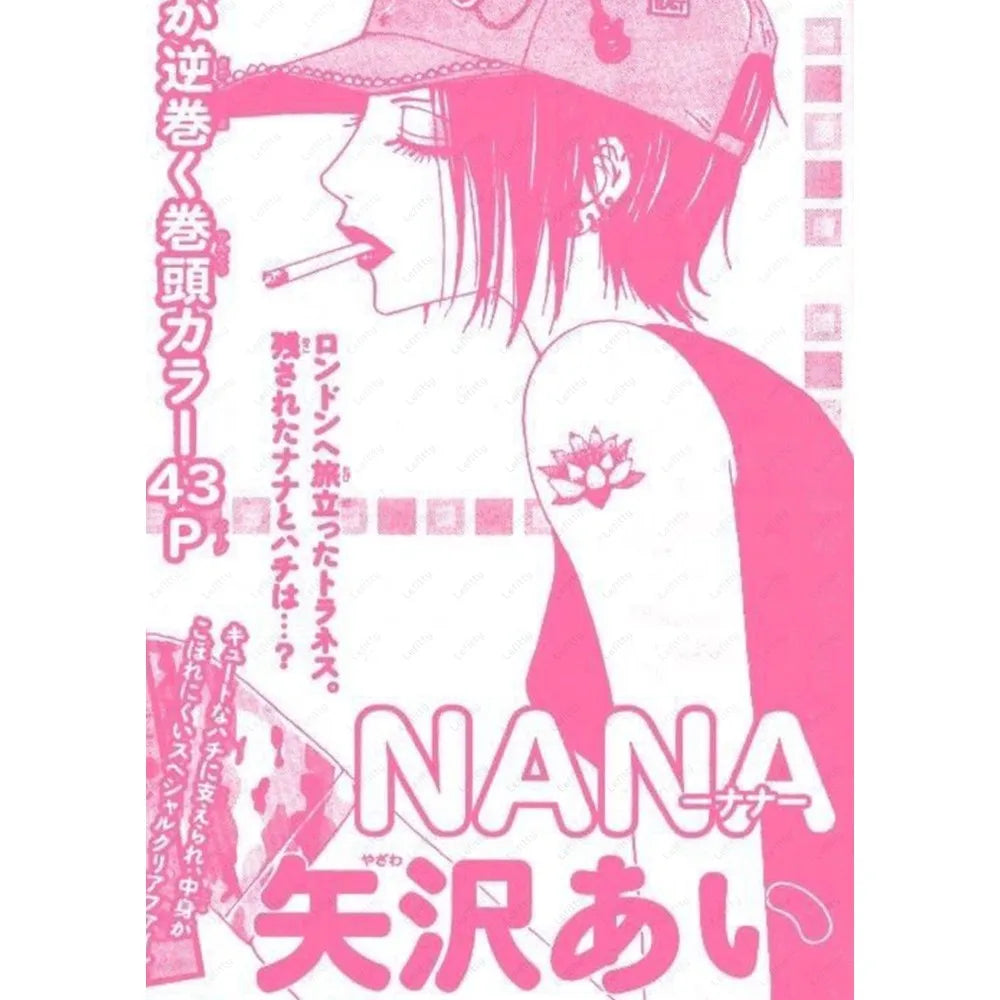 Anime Nana Osaki Line Poster Sticky Wall Art Printing Waterproof Home Living Bed Room Bar Aesthetic Decor