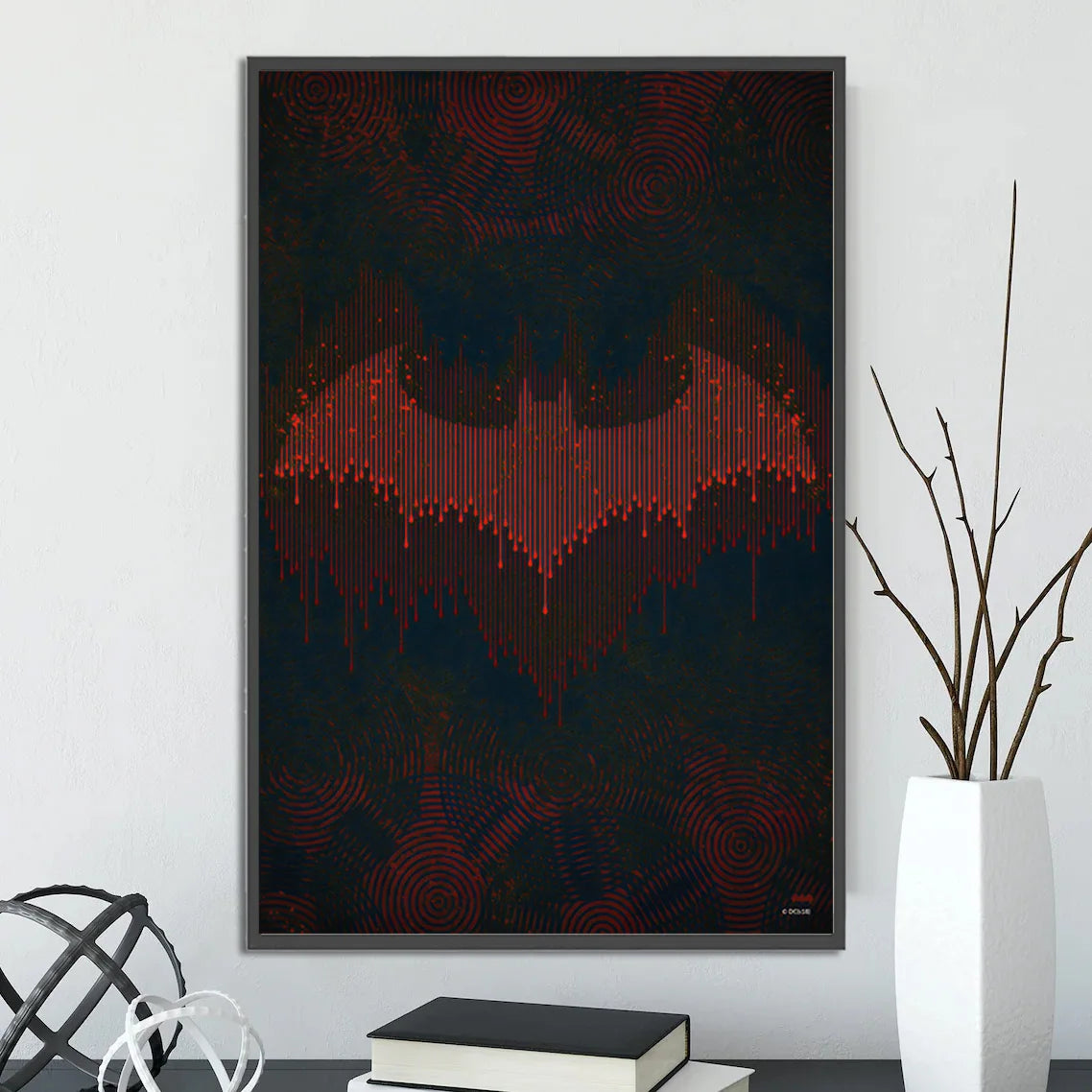 DC Superman Logo Self-adhesive Poster Movie Wallpaper Figures Home Decoration Painting Wall Art Batman Room Decor Kids Gift