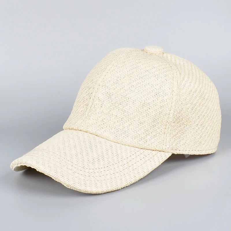 Straw Baseball Cap New 2025 Spring Summer Outdoor Streetwear Sun hats Men Women Unisex Snapback Caps Fashion Casual Hat