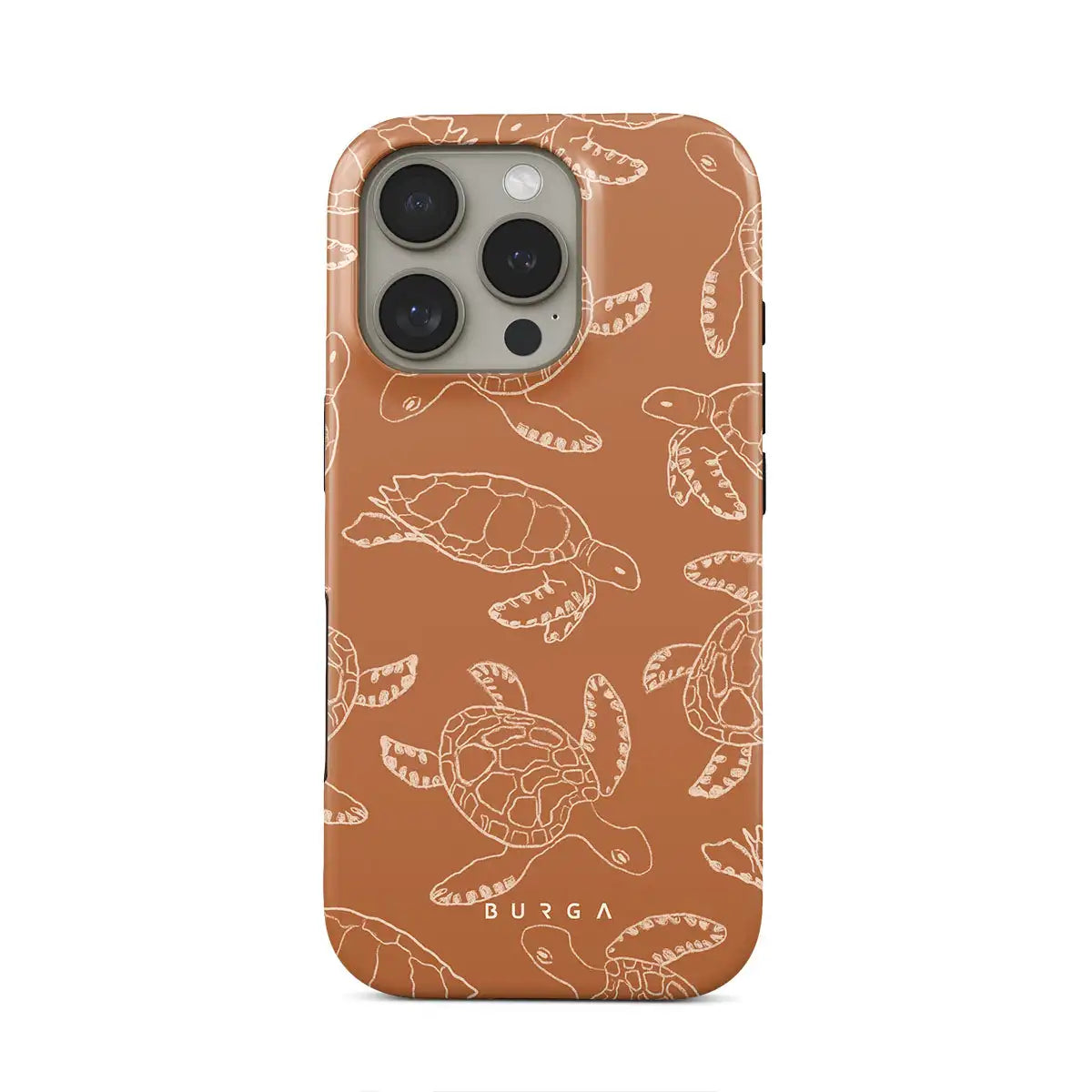 Earth Shell BURGA Phone Case for iPhone 16 15 14 13 12 11 X XS XR XSMAX 7 8 Pro Max Plus Luxury Double-layer Back Cover