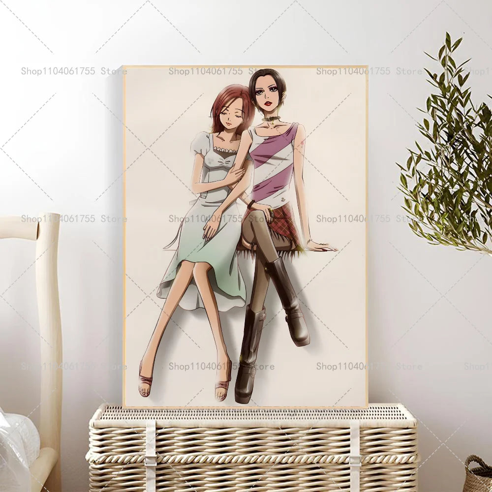 1PC Classic Anime NANA Poster Self-adhesive Art Waterproof Paper Sticker Coffee House Bar Room Wall Decor