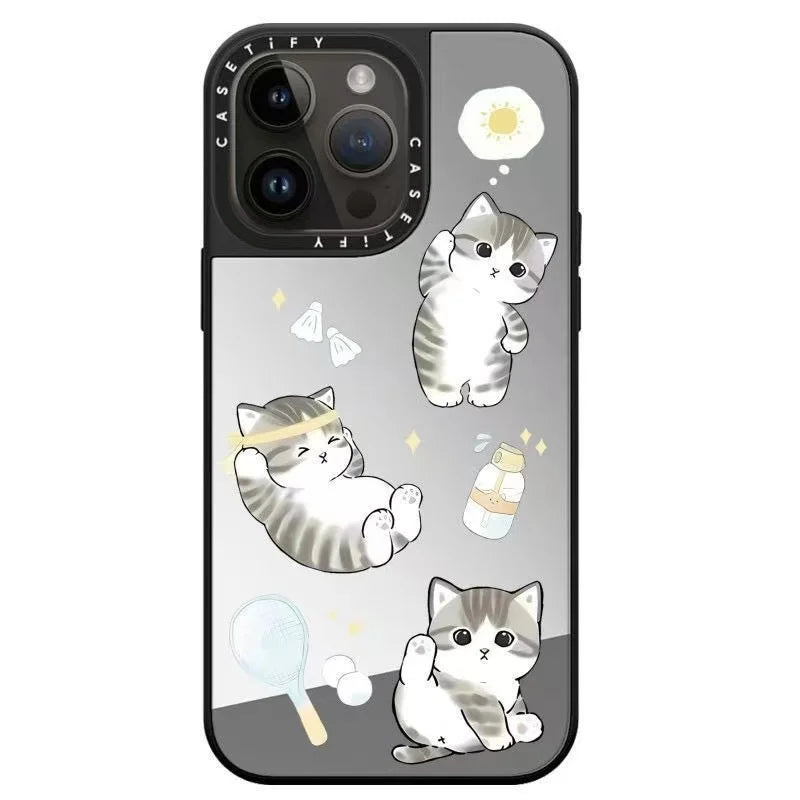 Adorable Orange Cat Pet Design for iPhone 16 pro Max Cartoon Phone Case Collaborative Series Cute Animal Print for Apple Phones