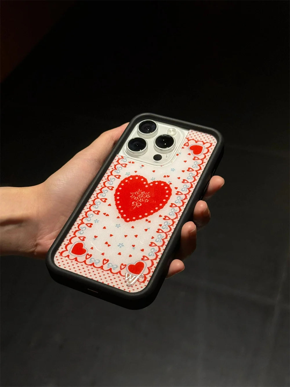 Wildflower strawberry Phone Case for iPhone 12 13 Pro 14 Pro 15 plus 16 promax Cover WF Leopard Print Cherry Cute Cartoon Cover