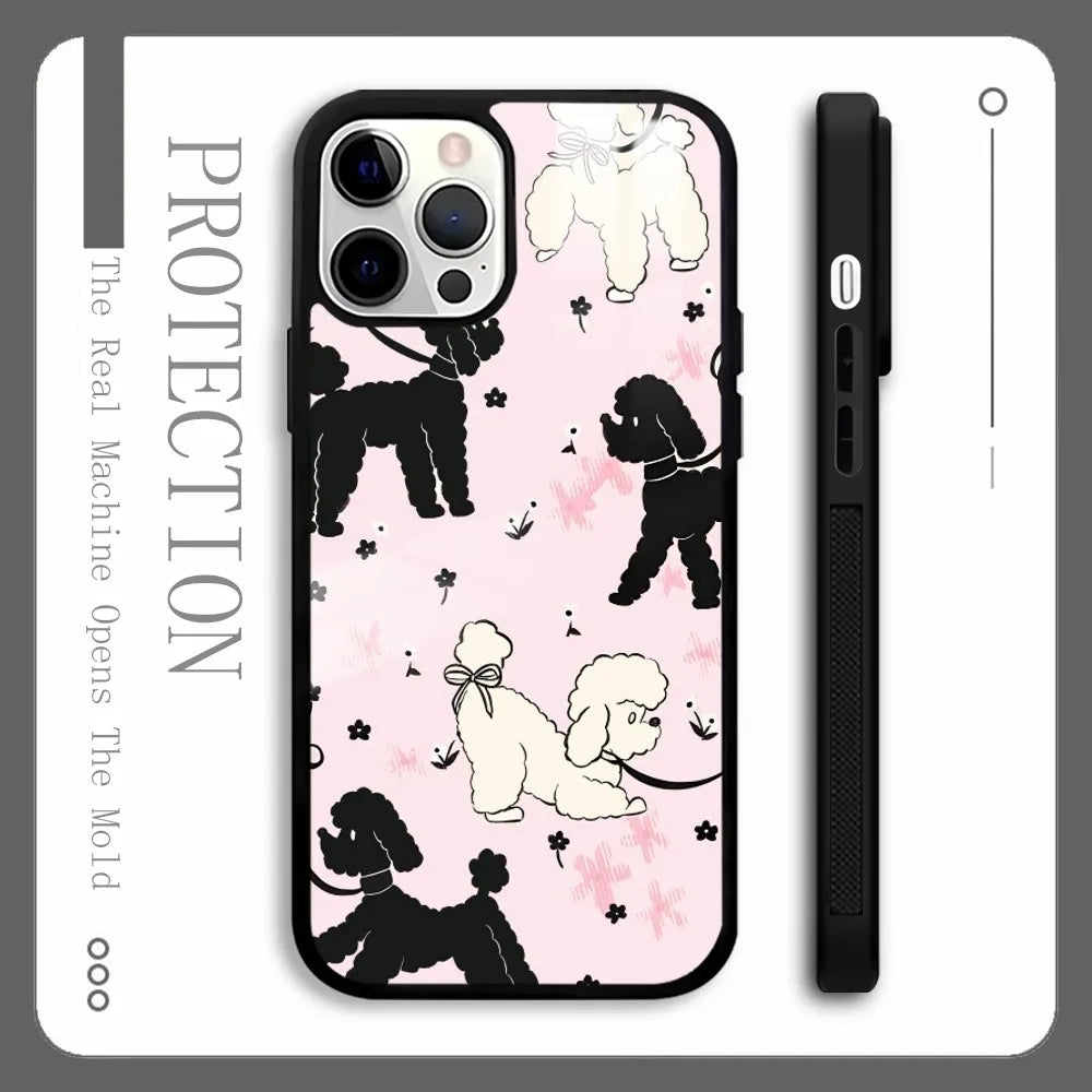 Wildflower Swan Rabbit Dog Phone Case For IPhone 16 15 14 13 12 11 Pro Xs Max Mini Plus Celulares Hard Funda