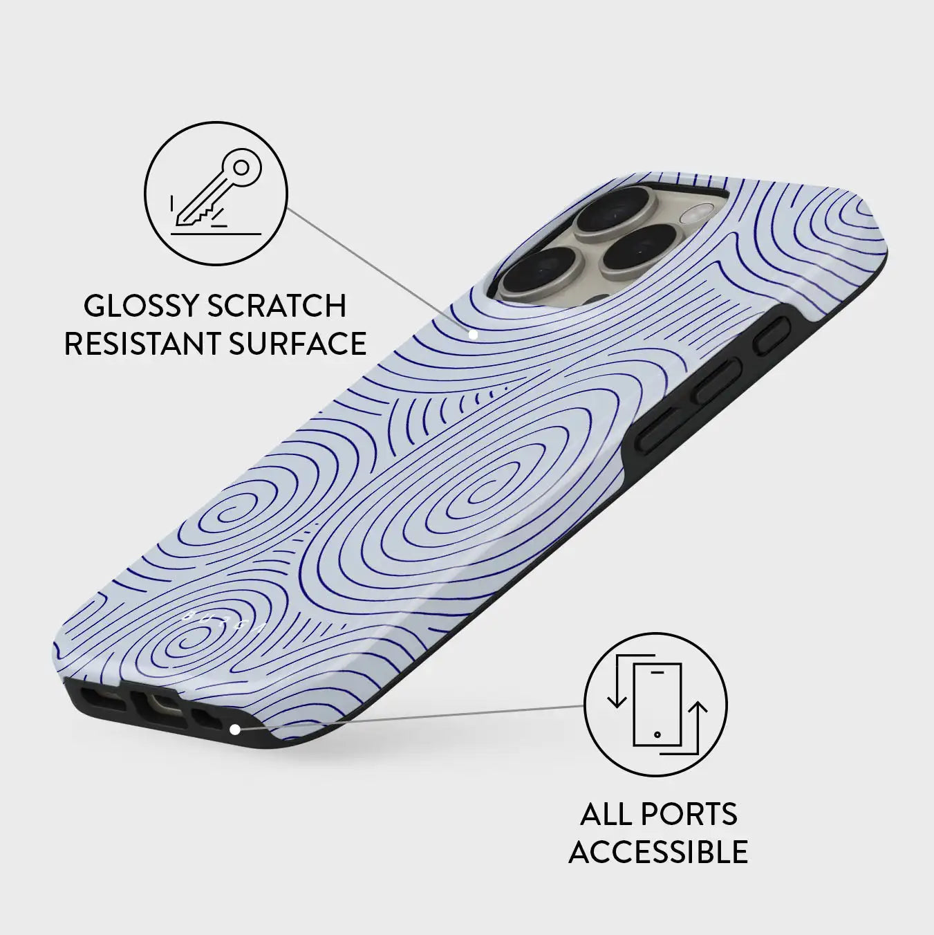 Calm Sailing BURGA Phone Case for iPhone 16 15 14 13 12 11 X XS XR XSMAX 7 8 Pro Max Plus Luxury Double-layer Back Cover