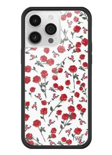 Wildflower Ins Cute Cartoon Phone Case for iPhone Leopard Print Cherry Pink Cat Brown 13 Pro 14 Pro 15 Pro WF Strawberries case