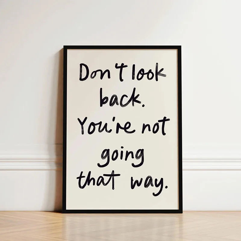 1pc Inspirational Quote Poster Wall Art Motivational Message Unique Gift Idea Poster Minimalistic Home Office Decor