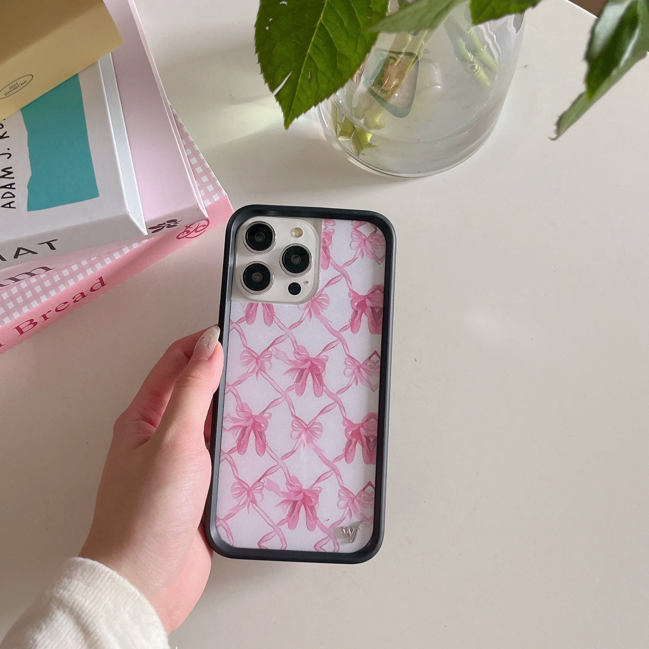 Wildflower 3D Heart Love Flower Cherry Cake Case For iPhone 15 14 13 12 16 Pro Max WF Fashion Girl Bow Ballet Dance Shoes Cover