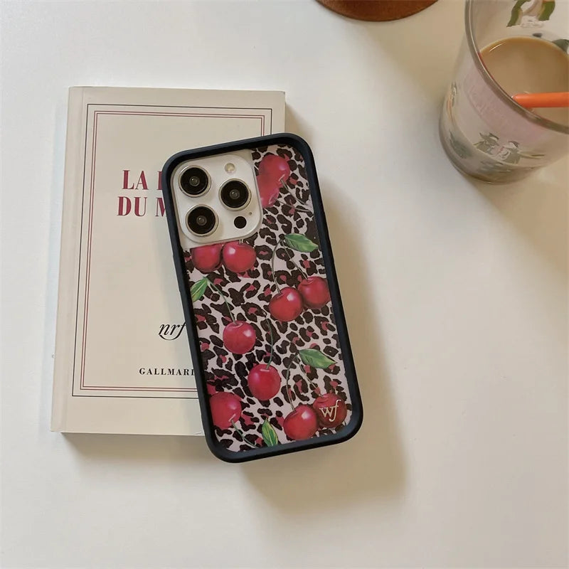 Wildflower 3D Super Star Mushroom Phone Case for iPhone 16 15 14 13 12 Pro Max Plus WF Bear-y Cute Leopard Safari Babies Cover