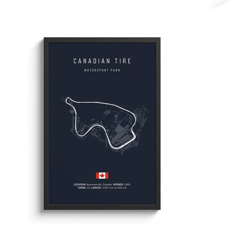 Formula 1 Internationa Track Circuit Canvas Painting F1 Wall Art Nordic Poster Aesthetic Motorsport Race Picture For Home Decor