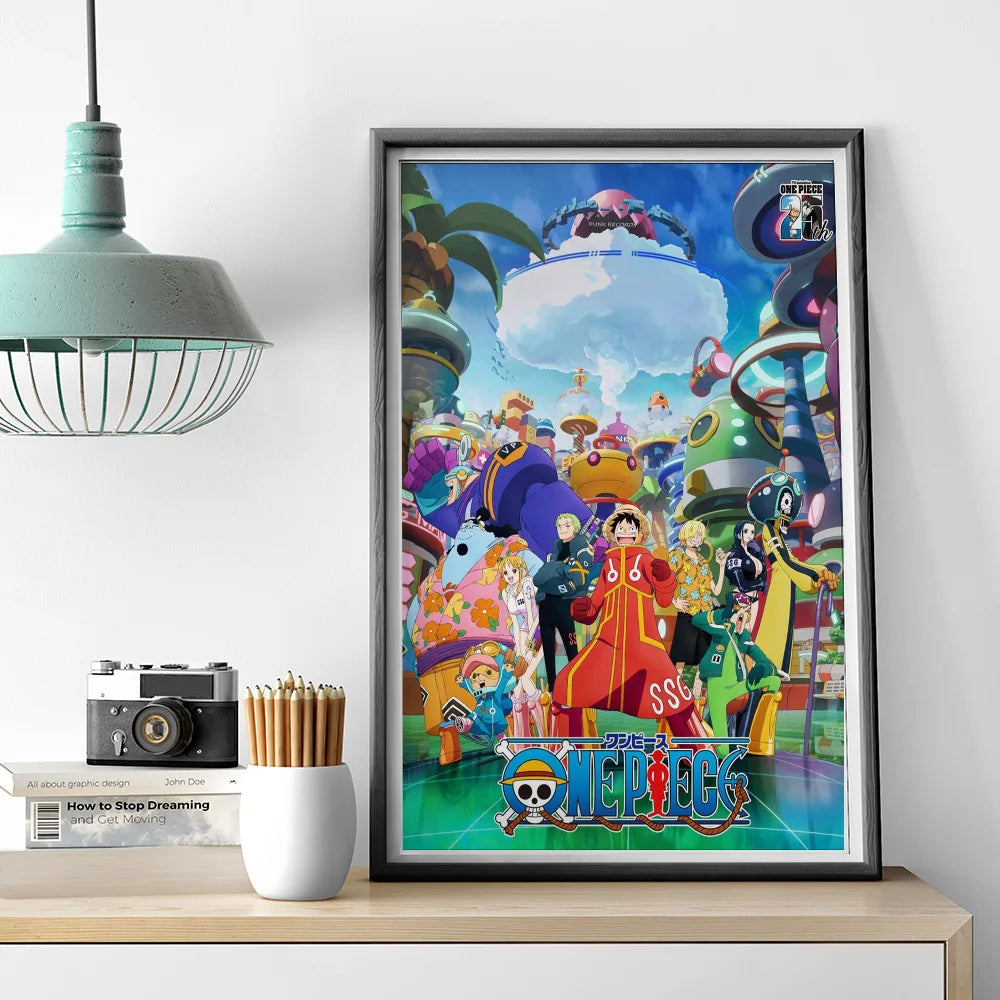 1pc One Piece Poster HD Posters Home Room Bar Cafe Decor Art Wall Painting Picture