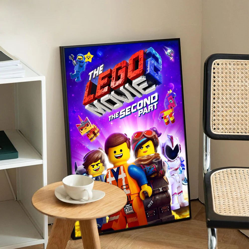 Abstract Funny L-Legos Anime Posters Sticky HD Quality Wall Art Retro Posters for Home Room Wall Decor
