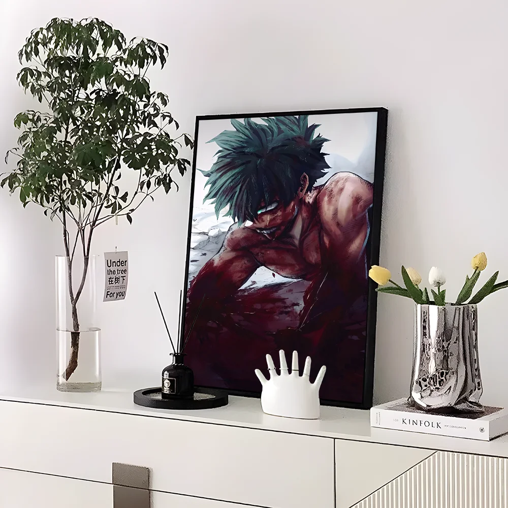 My Hero Academia Kaminari Denki Classic Anime Poster Fancy Wall Sticker for Living Room Bar Decoration Decor Art Wall Stickers