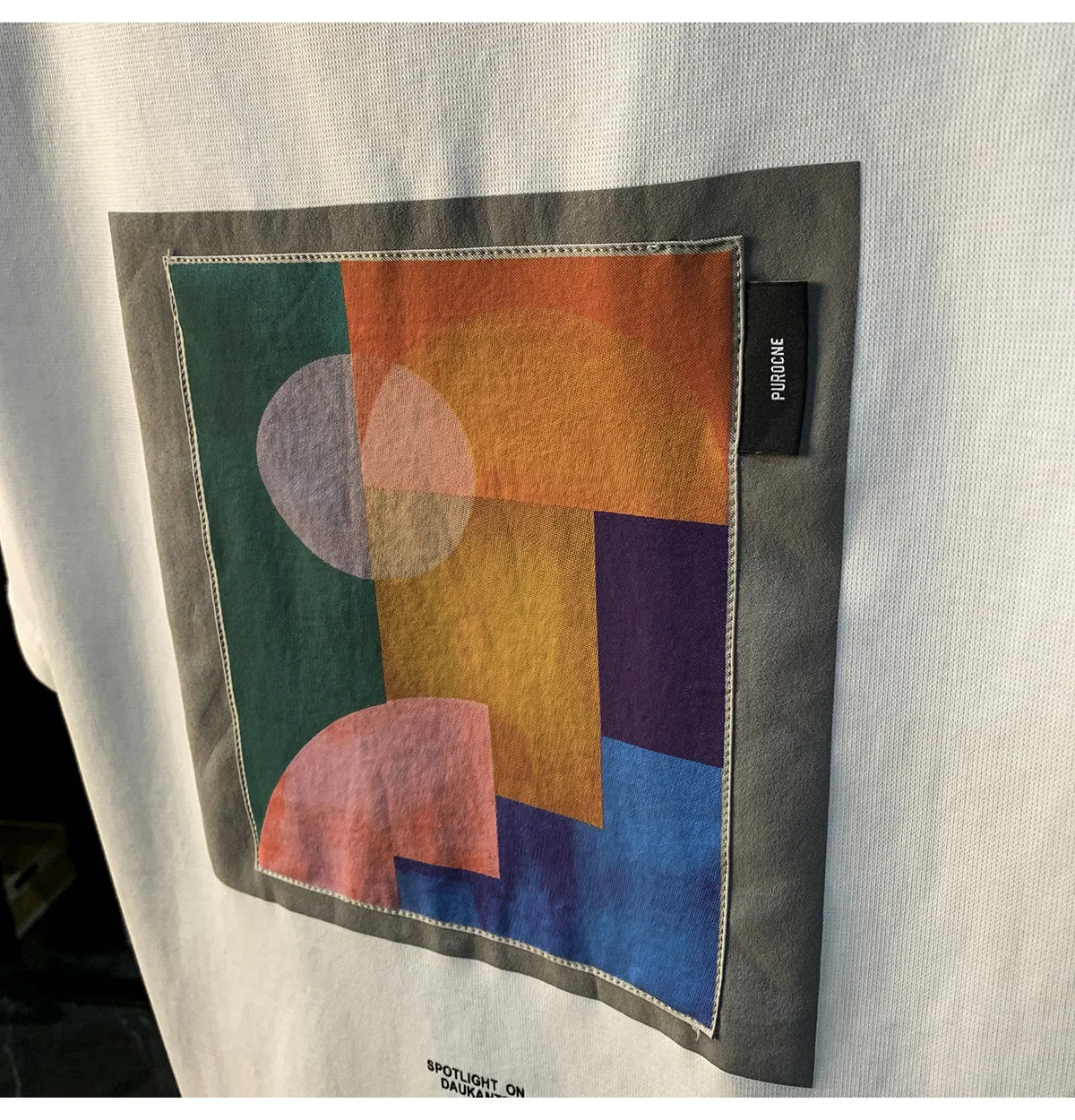 2025 Summer New Geometric Creative Printed Short sleeved T-shirt for Men, Comfortable, Versatile, Premium Embroidered Top