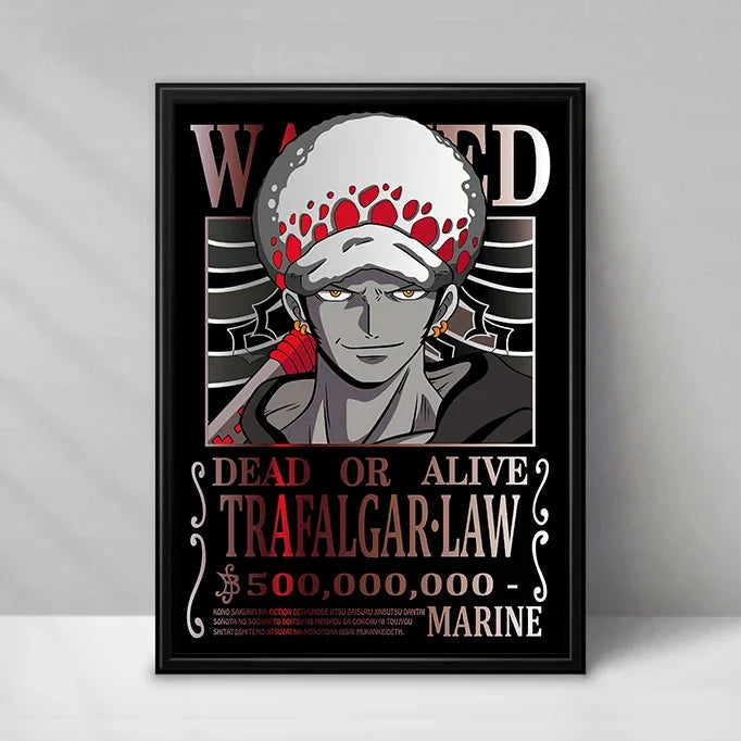 New Bandai Japanese Animation One Piece Bounty Order HD Poster Hanging Painting Mural Gaming Room Living Room Decoration Paintin