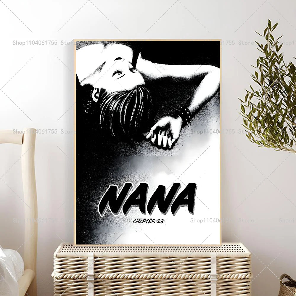 1PC Classic Anime NANA Poster Self-adhesive Art Waterproof Paper Sticker Coffee House Bar Room Wall Decor