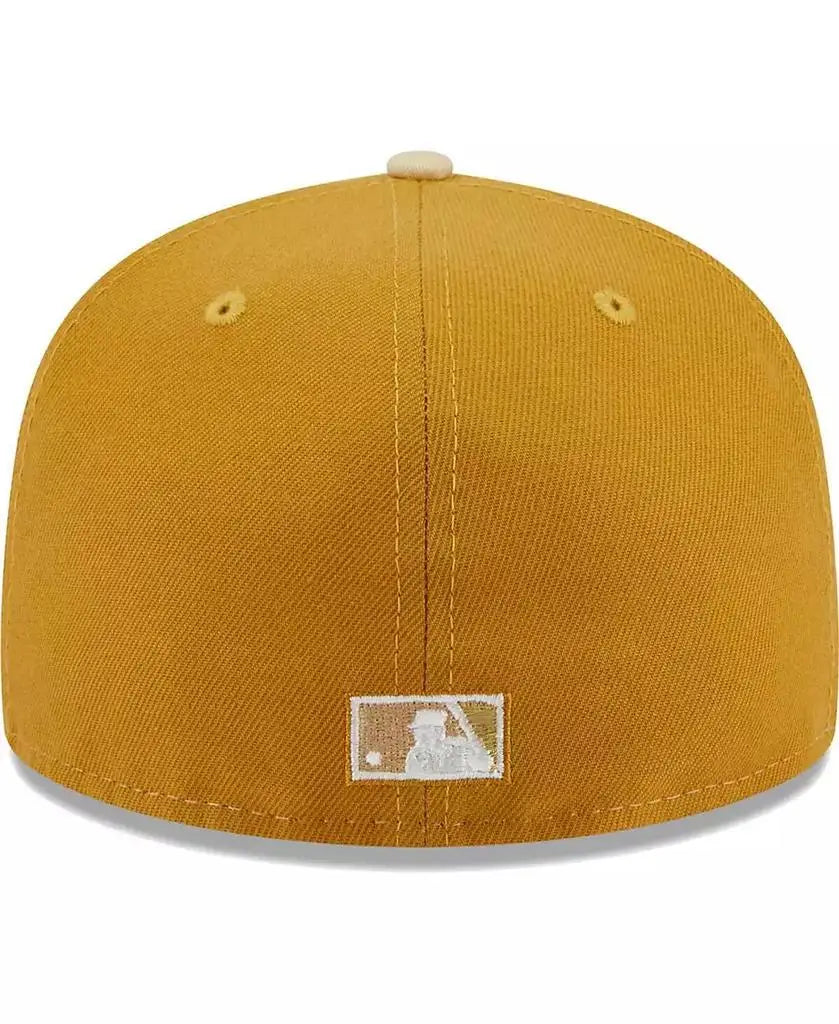 New Era | Men's Cream, Gold Los Angeles Dodgers Chrome Anniversary 59FIFTY Fitted Hat