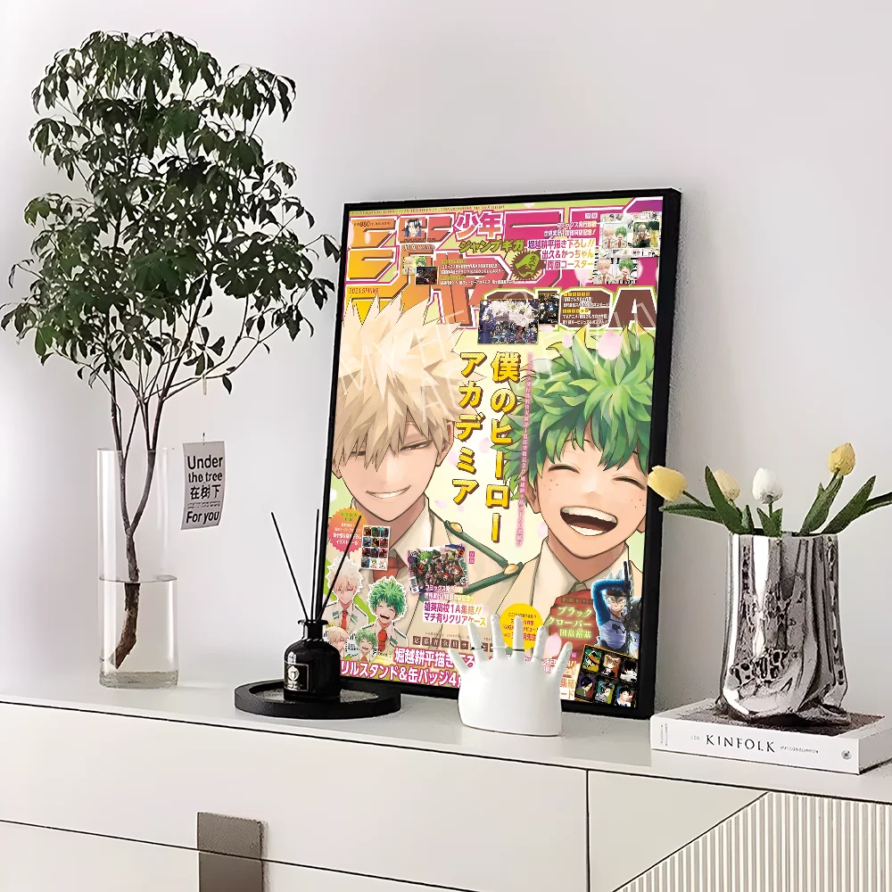 My Hero Academia Kaminari Denki Classic Anime Poster Fancy Wall Sticker for Living Room Bar Decoration Decor Art Wall Stickers