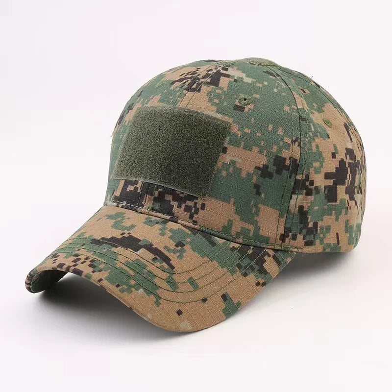 Outdoor camouflage hat Baseball hat Hunting hat Sports hat Bicycle hat Men Women Adult hat Duck tongue hat with curved brim