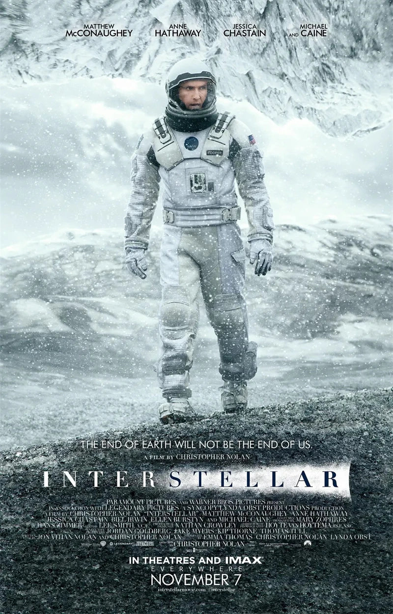 Classic Hot Movie Interstellar Art Home Wall Decoration Quality Canvas Poster Aesthetics Living Bar cafe Posters Wall Picture