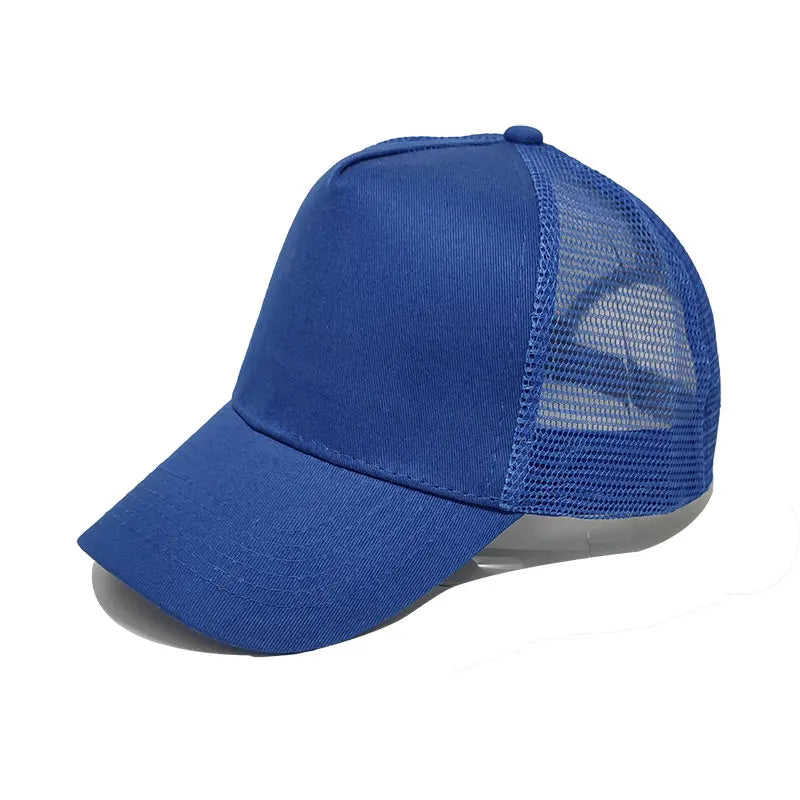 Wholesale Hat Men's Baseball Caps Unisex Casual Decorative Travel Hats Adult Tennis Caps Mesh Hats Custom Embroidery Print Logo