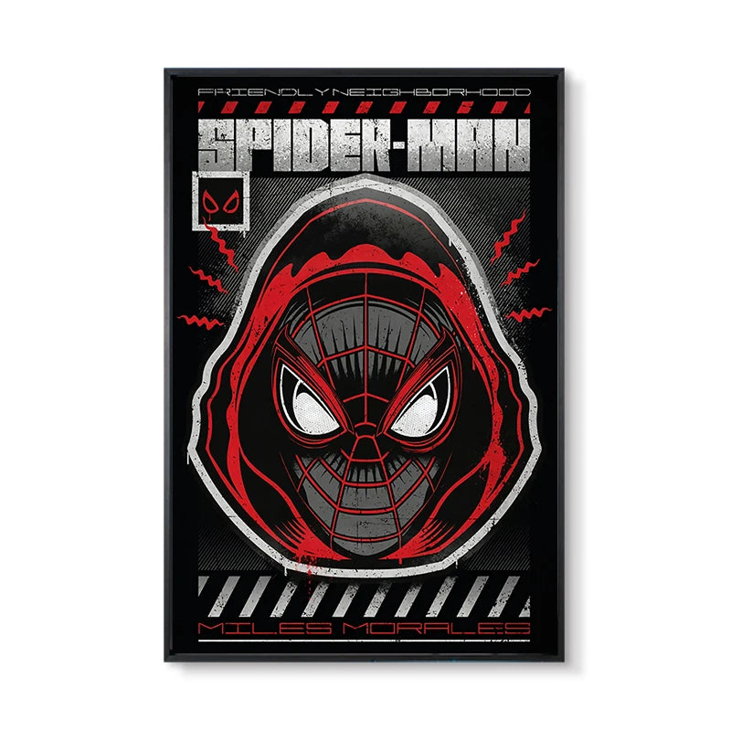 Marvel Super Hero Decorative Painting Anime Spider Man Art Poster Retro American Film Mural Home Childrens Room Wall Decor Print