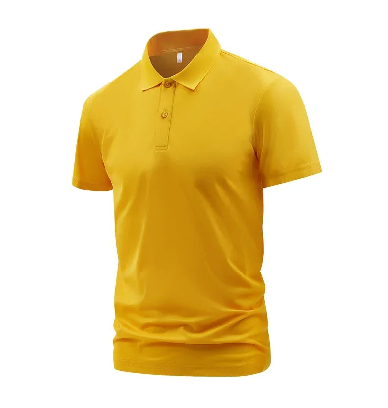 Paris Letter Print Men's Polo Shirt Summer Casual Breathable Comfortable Men Solid Color High Quality Short Sleeve Lapel T-Shirt
