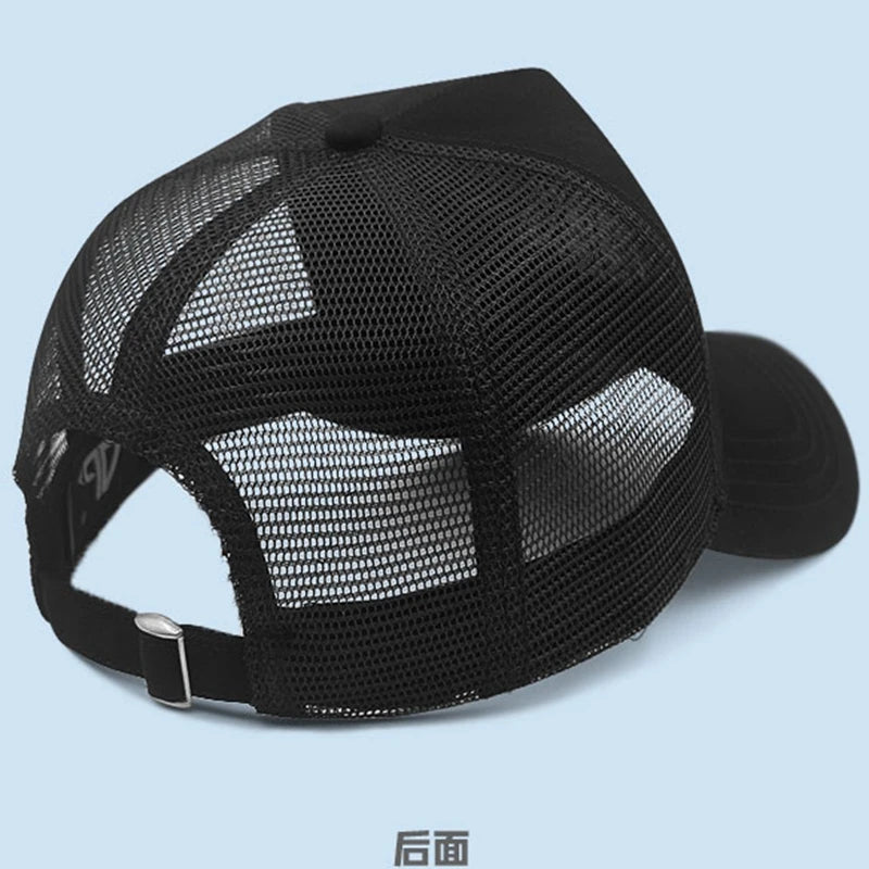 Mesh Trucker Cap Women Summer Sun Caps High and Large Snapback Hat Big Head Men Oversize Baseball Hats 56-60cm 60-65cm