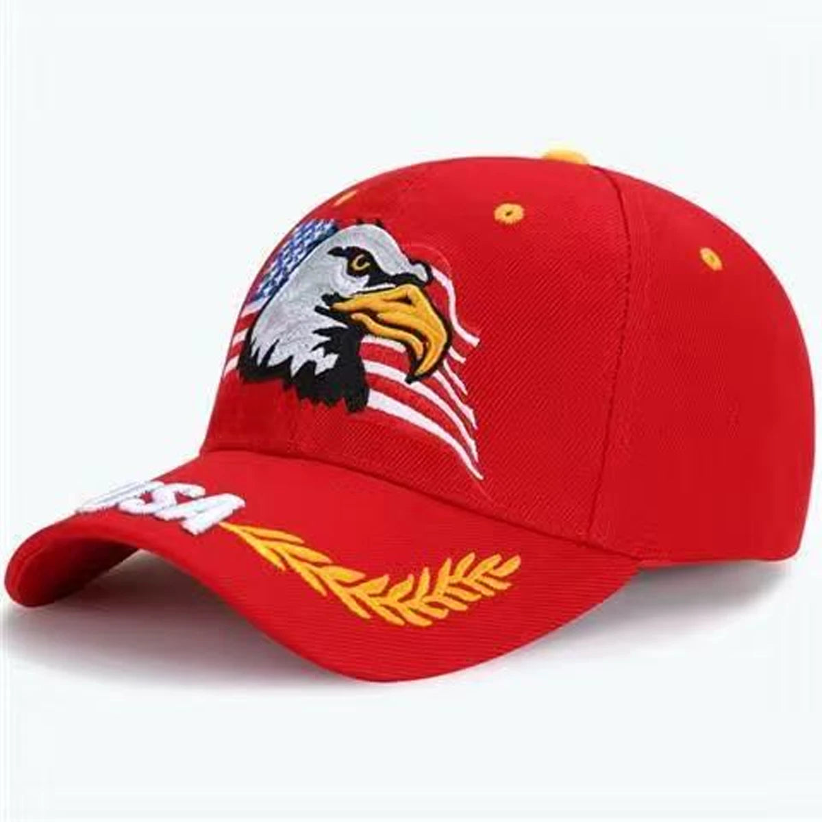 Unisex USA Eagle Embroidery Baseball Caps Spring and Autumn Outdoor Adjustable Casual Hats Sunscreen Hat