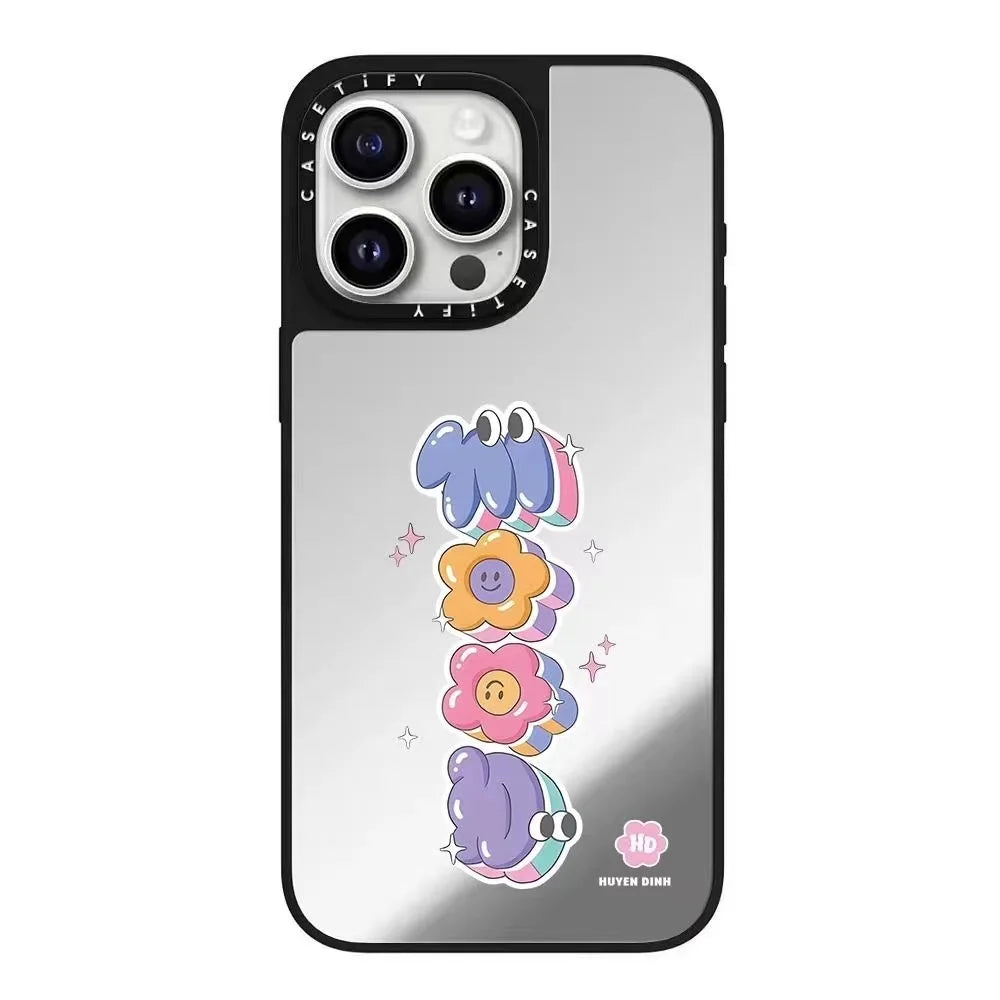Mirror case for iPhone 13, inspiring good things to happen phone cover protector