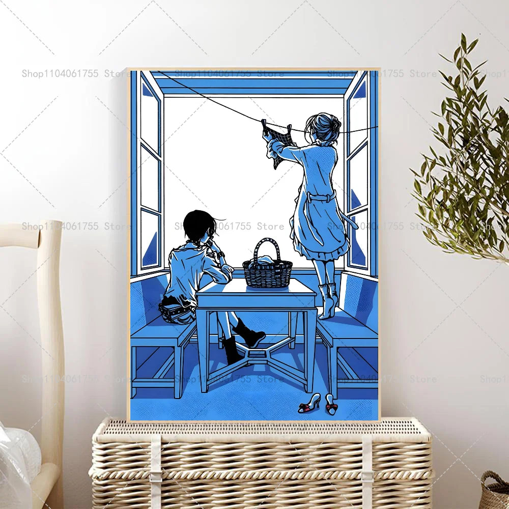 1PC Classic Anime NANA Poster Self-adhesive Art Waterproof Paper Sticker Coffee House Bar Room Wall Decor