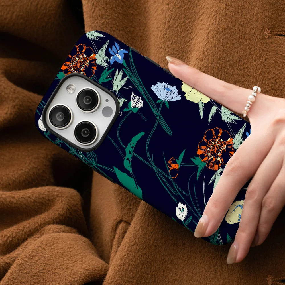 watercolor flowers Phone Case Phone Case Film shell For iPhone 16 15 14 13 12 11 Pro Max Plus