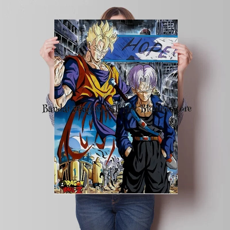 Bandai Classic Anime Dragon Ball HD Poster Goku Gohan Vegeta Piccolo Friza Retro Canvas Painting Print Wall Art Children Gift