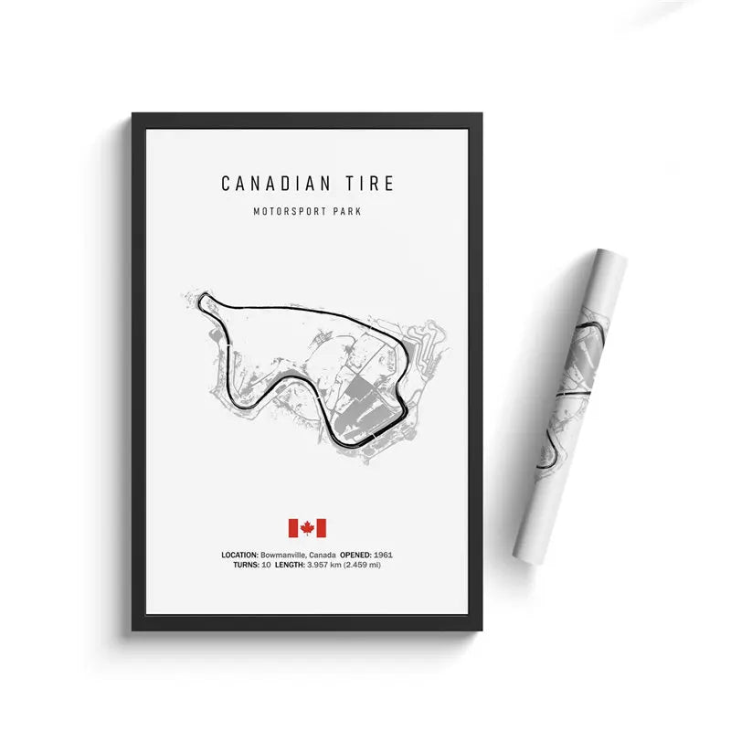 Formula 1 Internationa Track Circuit Canvas Painting F1 Wall Art Nordic Poster Aesthetic Motorsport Race Picture For Home Decor
