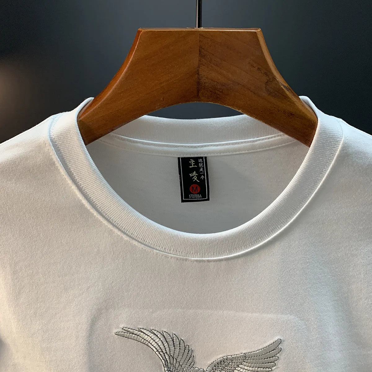 Chinese ethnic style embroidered printed short sleeved T-shirt for men's summer fashion, casual, versatile and trendy top
