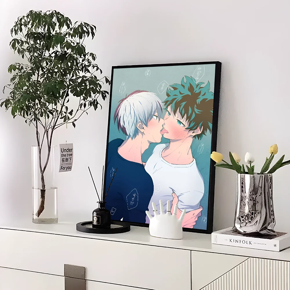 My Hero Academia Kaminari Denki Classic Anime Poster Fancy Wall Sticker for Living Room Bar Decoration Decor Art Wall Stickers