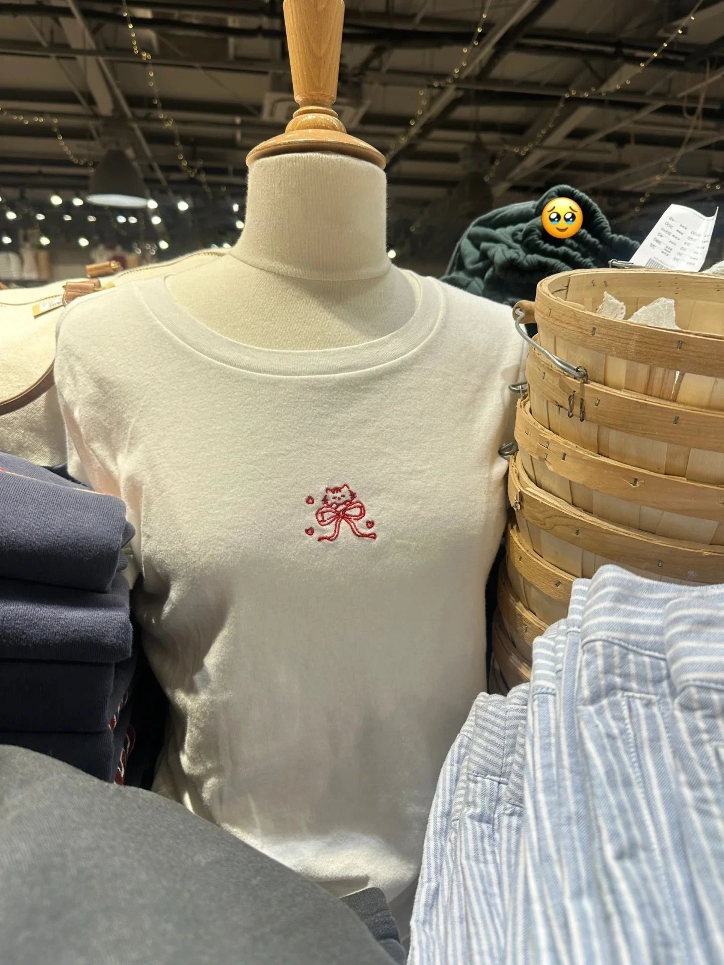 Cat with Bow Embroidery Slim T-shirt Woman Summer O-neck Short Sleeve Cotton Tee Shirt Female New Sweet Cartoon Tshirt Y2k Tops