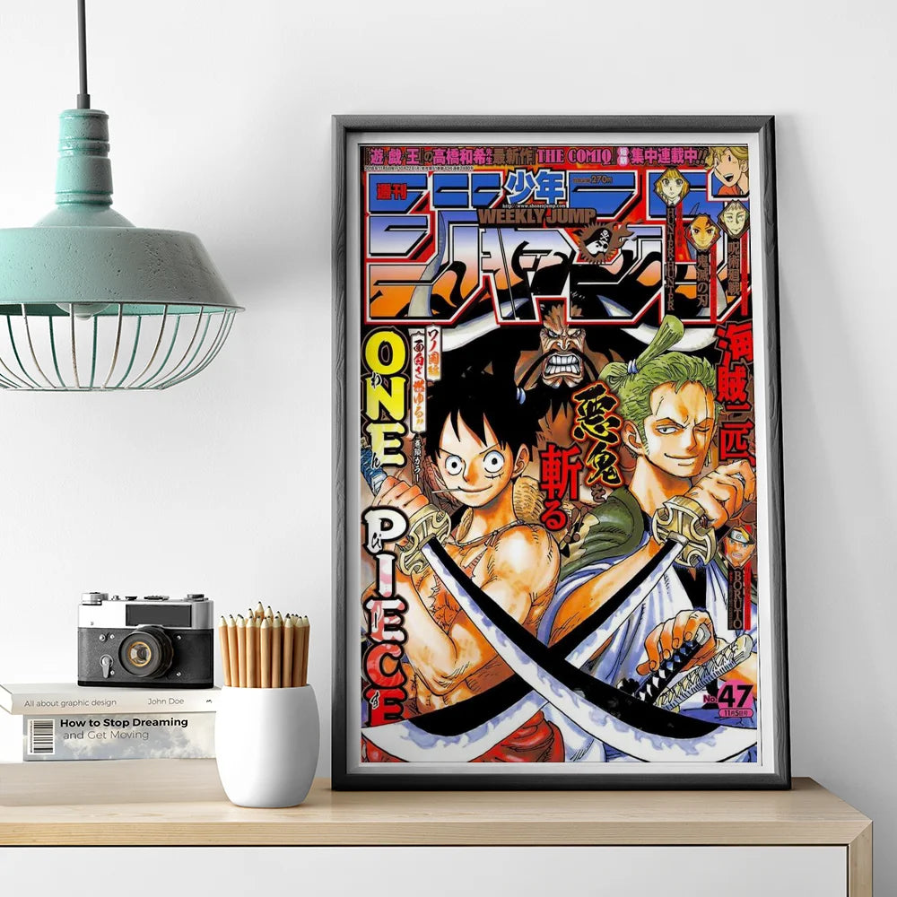 1pc One Piece Poster HD Posters Home Room Bar Cafe Decor Art Wall Painting Picture