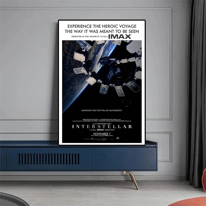 Classic Hot Movie Interstellar Art Home Wall Decoration Quality Canvas Poster Aesthetics Living Bar cafe Posters Wall Picture