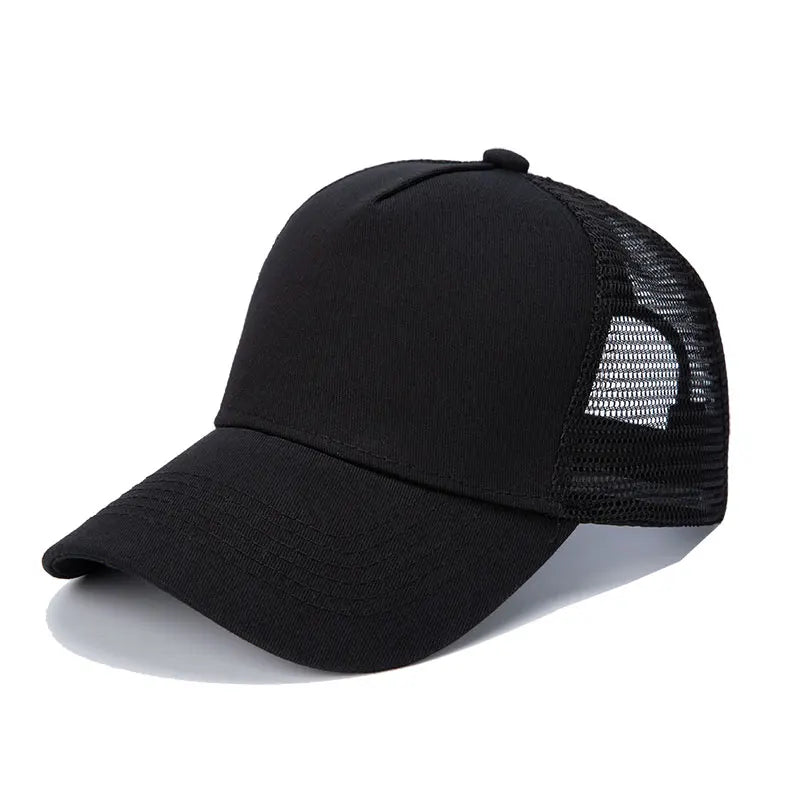 Wholesale Hat Men's Baseball Caps Unisex Casual Decorative Travel Hats Adult Tennis Caps Mesh Hats Custom Embroidery Print Logo