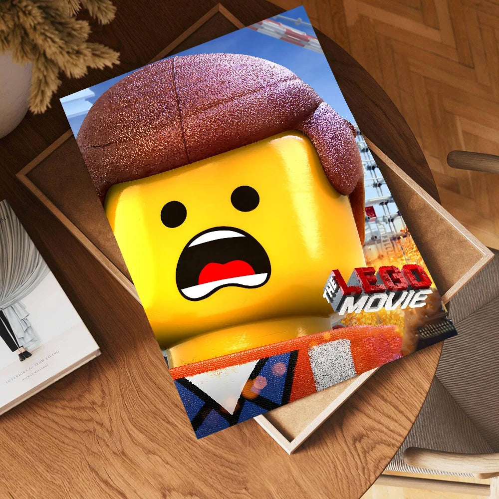 Abstract Funny L-Legos Anime Posters Sticky HD Quality Wall Art Retro Posters for Home Room Wall Decor