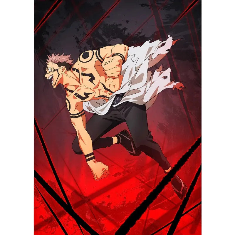 Modern Japan Anime Jujutsu Kaisen Poster and Print Comic Character Canvas Painting Wall Art Pcirtue for Living Room Home Decor