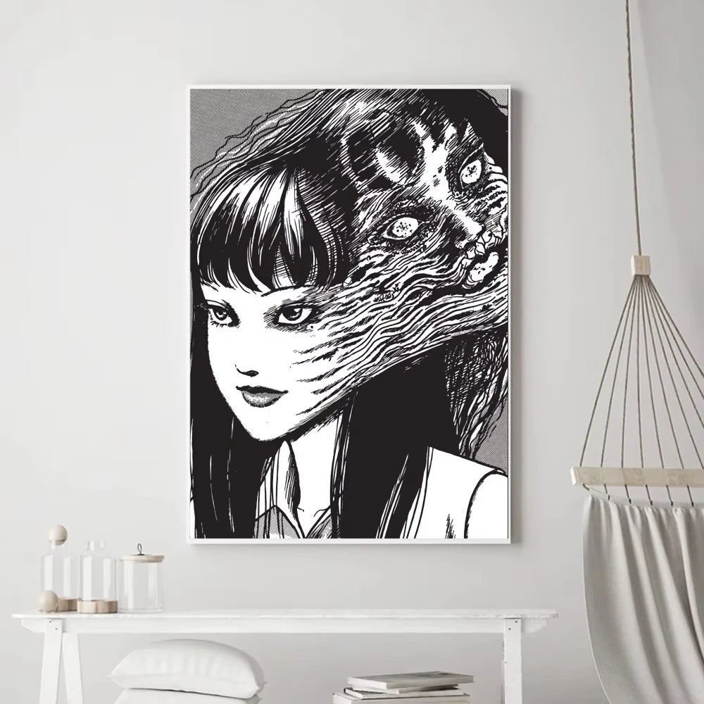 Japan Anime Junji Ito Poster Prints Poster Wall Painting Bedroom Living Room Wall Bar Restaurant